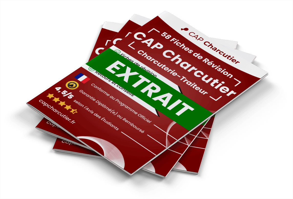 Extrait Fiches Révision gratuites CAP Charcutier